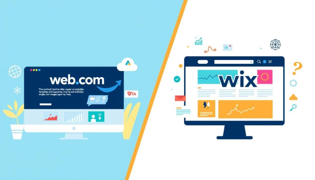 Web.com vs Wix comparison