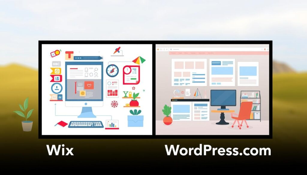 wix vs wordpress.com comparison